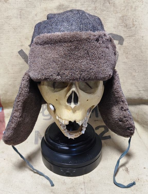 ORIGINAL WW2 RKKA RED ARMY SOLDIER OFFICER WINTER CAP USHANKA RARE 1940s