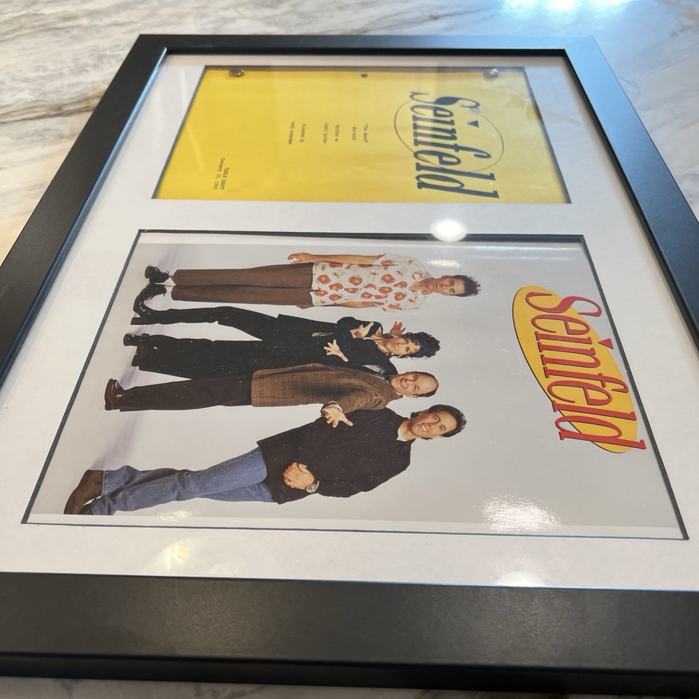 Seinfeld Production Used Script - Producer Handwritten Note - Framed - 1995
