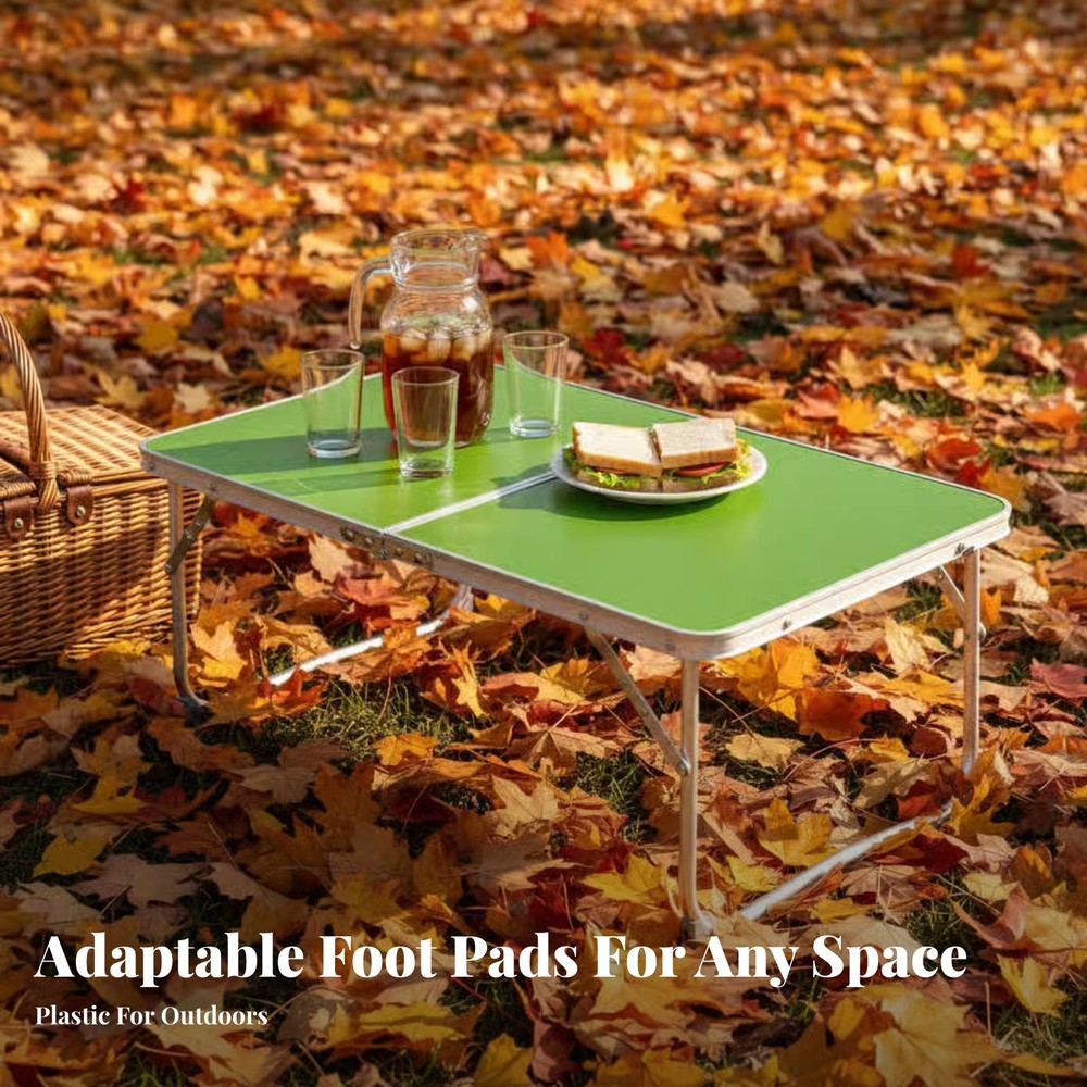 Portable Folding Camping Table Green