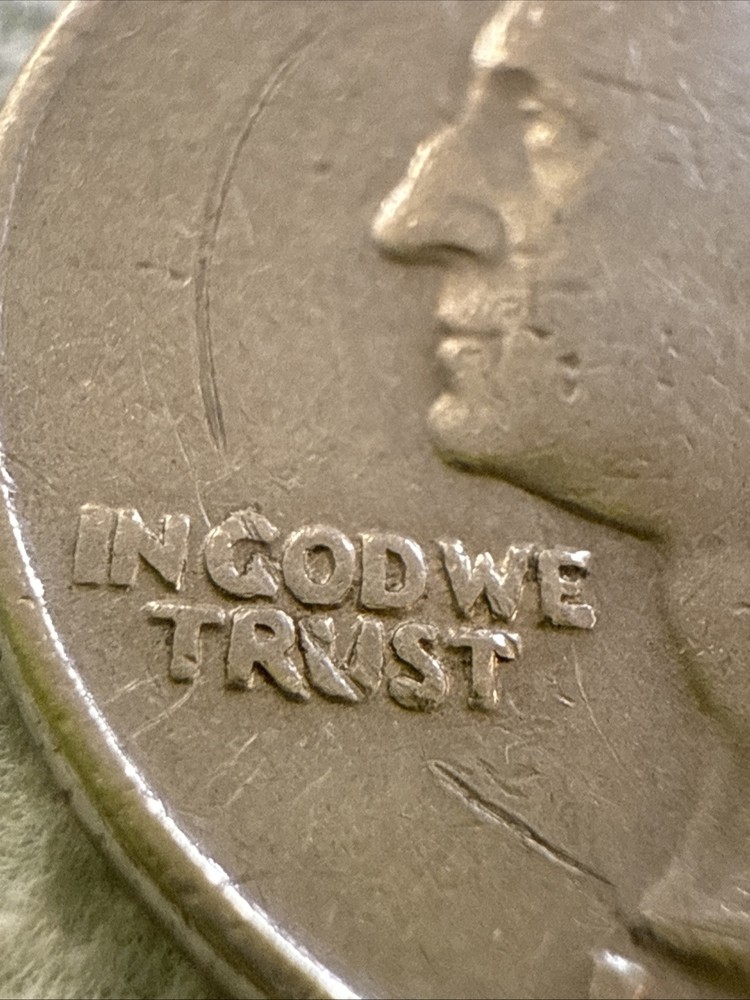1970 Washington Quarter No Mint Mark Error, The Circle In front Error