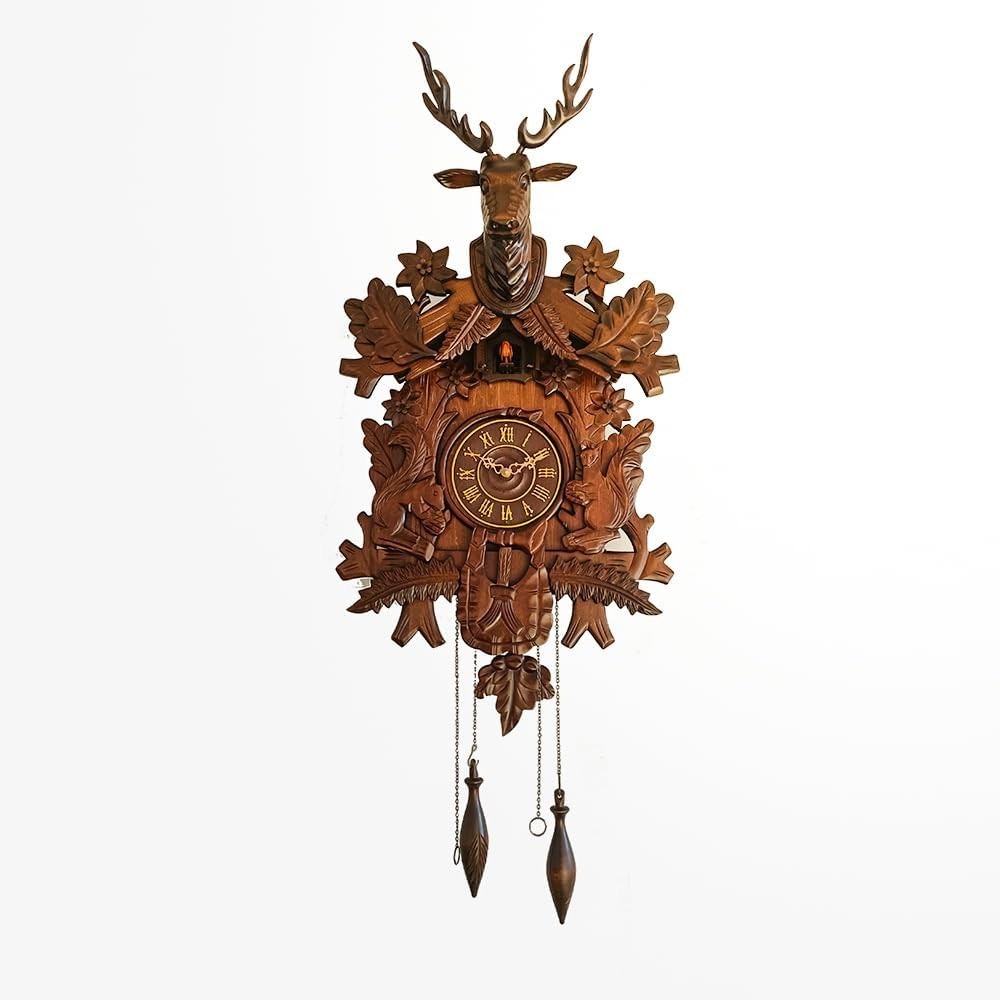 Handcrafted Cuckoo Clock Ninefish Cuckoo Clock Hunter Version
