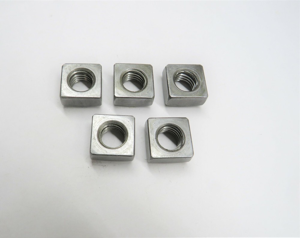 1/2"-13 2" L Square Head Nut - 5 pack