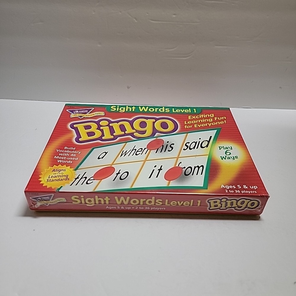 TREND Sight Words Level 1 Bingo Game New