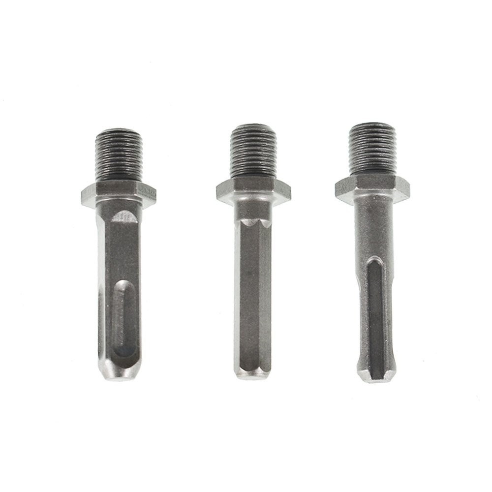 Removable Hex+Square+Round 32mm Firewood Log Splitter Drill Bit Set 3 Pack