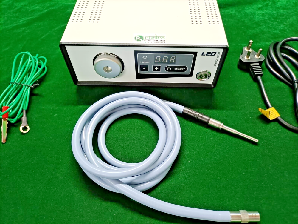 Laparoscopic Cold LED Light Source 80 Watt with Fiber Optic Cable Best Quality