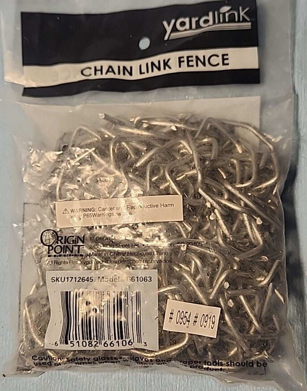 YardLink Chain Link Fence Galvanized Hog Rings (200-Pieces/Bag) New