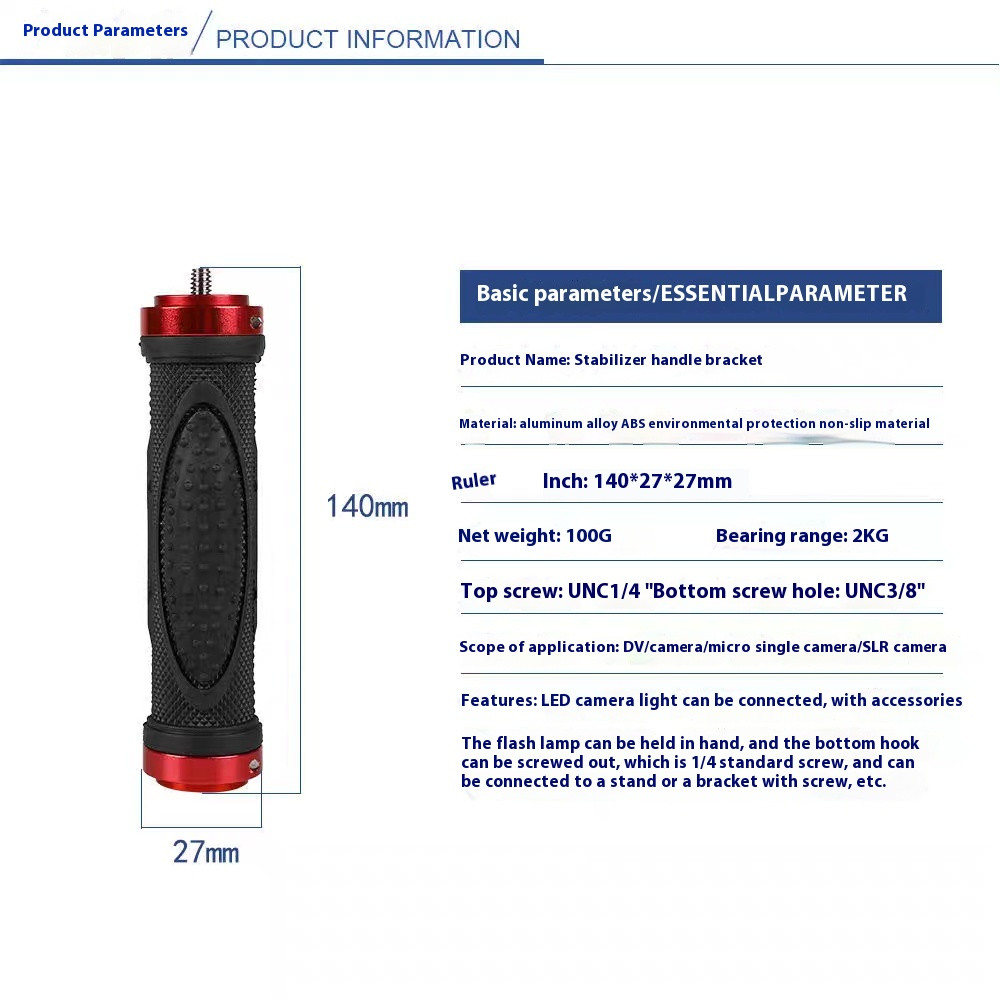 Camera grip base bracket tripod handheld suitable for all DSLR cameras