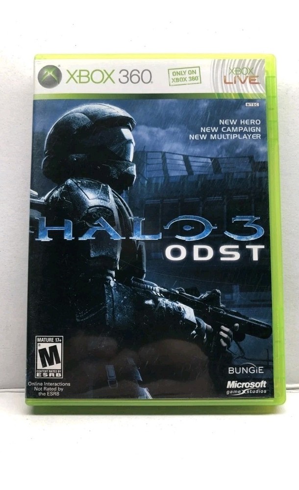 Halo 3: ODST (Xbox 360, 2009) Authentic Replacement Case Only