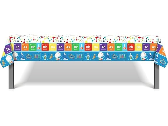4 Pack Science Party Tablecloths