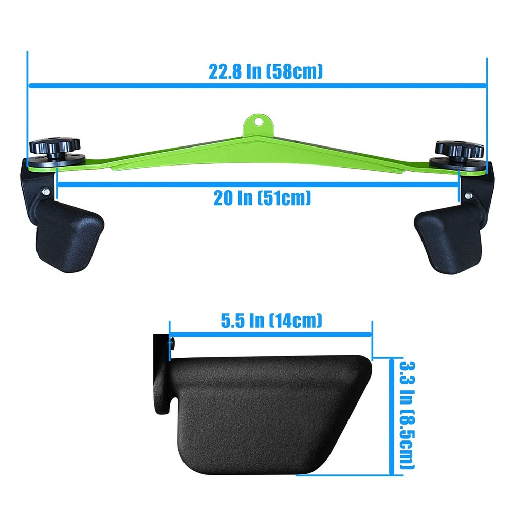 Adjustable Lat Pull Down Bar Cable Machine Attachments for Gym Wide Grip Handle
