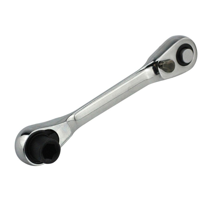 Two Direction Ratcheting Wrench 1/4 Inch Rust Resistant Electroplated Quick Tool