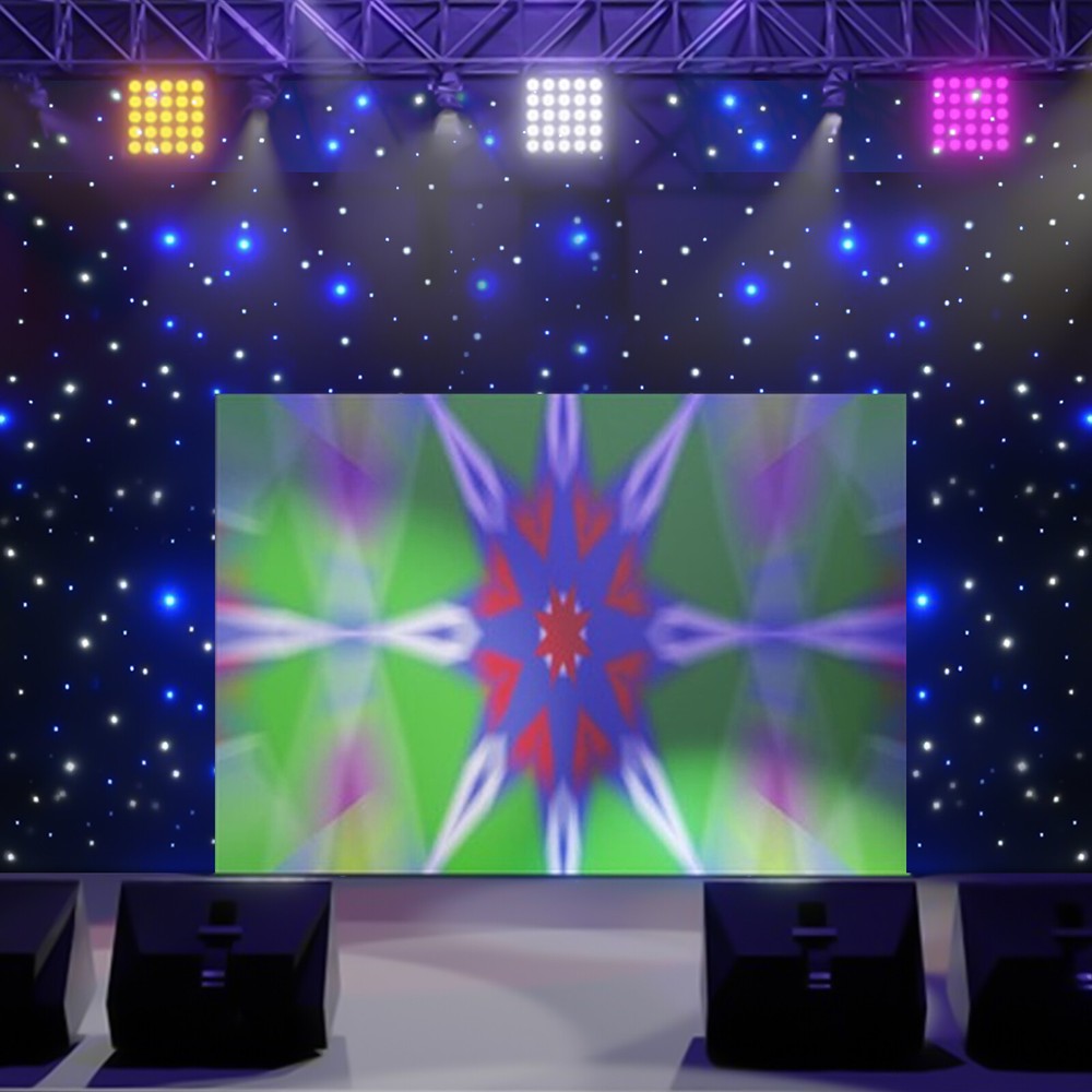 360LED Beads Star Light Stage Backdrop Curtain Background Party Decor+Controller