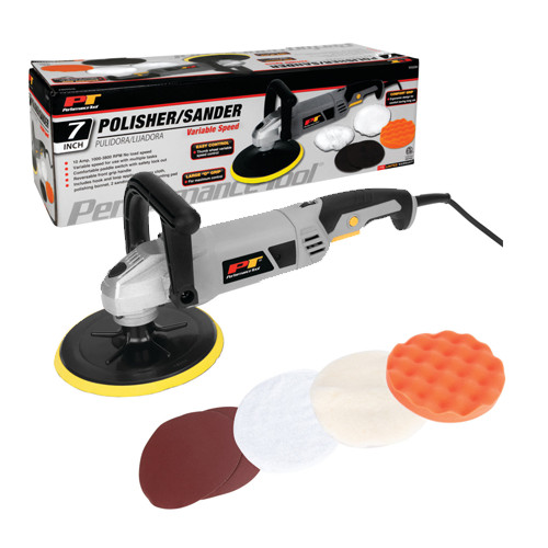 Performance Tool W50084 Electric Variable Speed Car Polisher Buffer Sander 7"