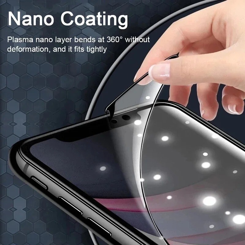3Pcs Matte Ceramic Privacy Screen Protector for iPhone 16 15 14 13 12 Pro Max