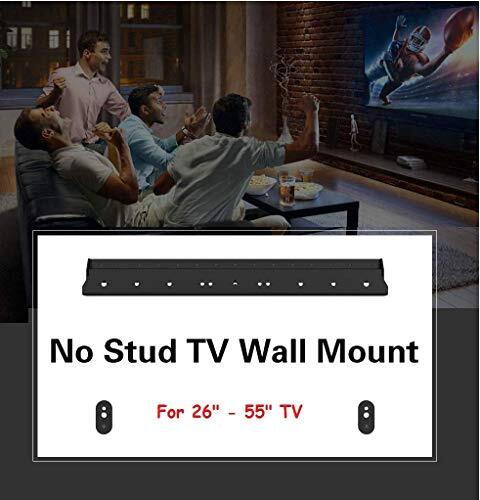 Mount Plus MP-NS400 No Stud Tilt TV Wall | Quick Studless 1 Pack