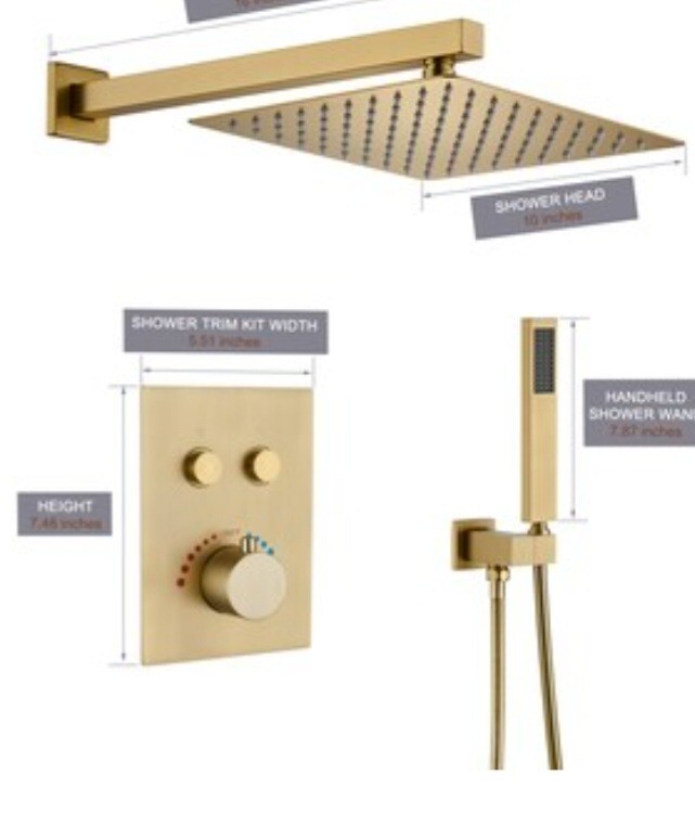 Luxury Rainfall Shower Set Model 6647