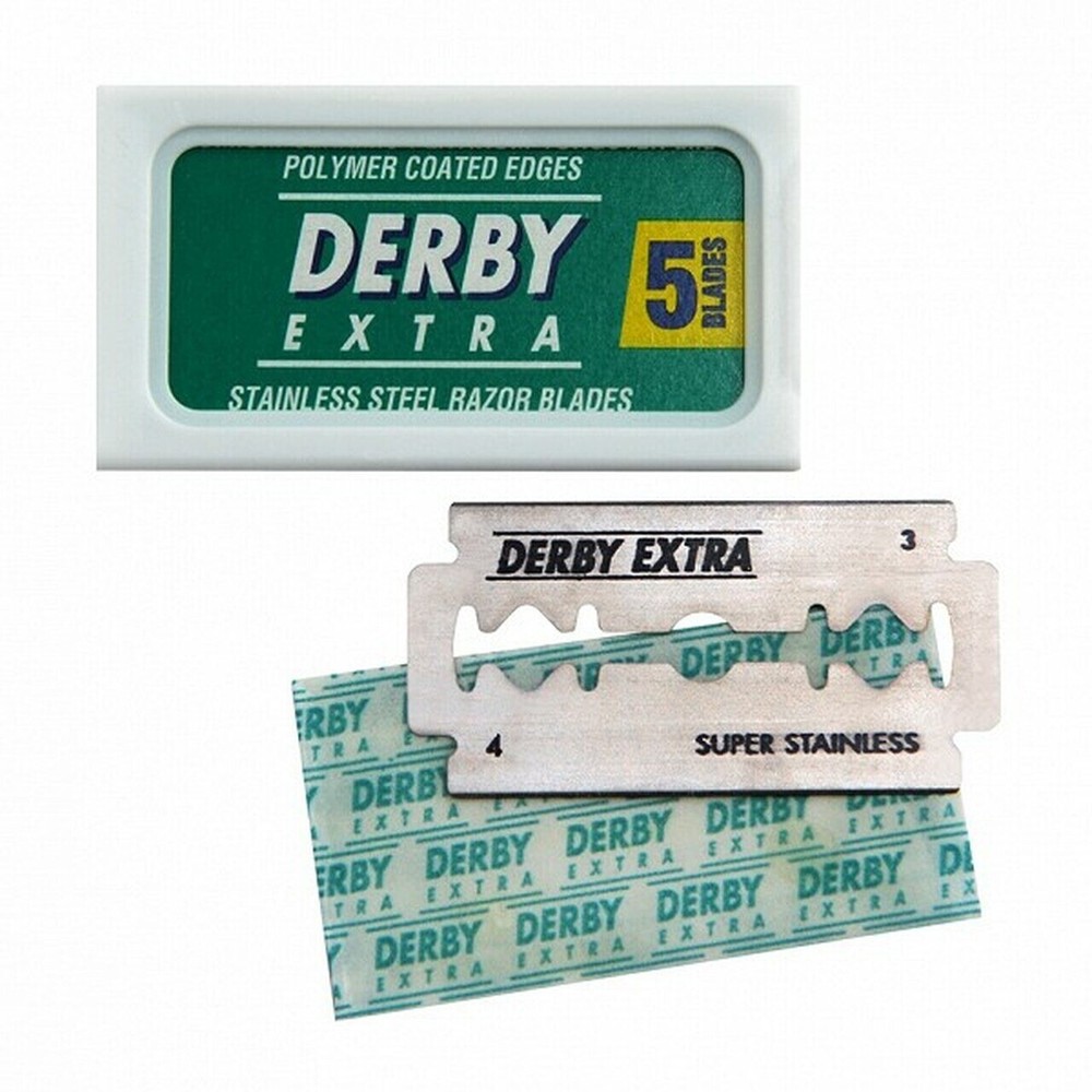 25 DERBY Razor Blades Extra Super Stainless Double Edge Sampler