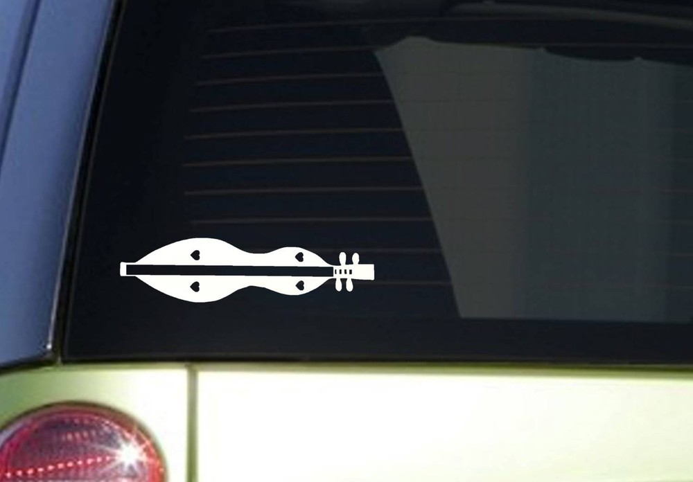 Dulcimer 8 inch long sticker mountain dulcimer decal sticker