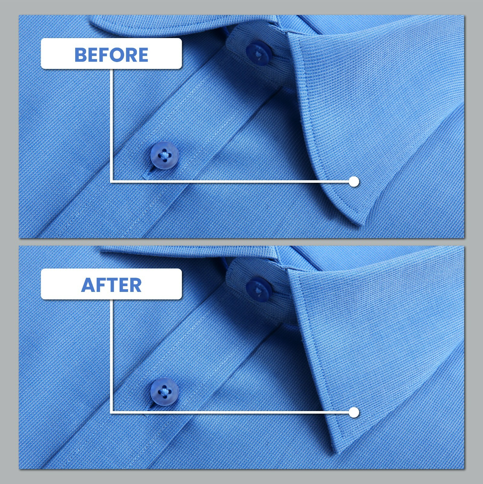 200 Plastic Collar Stays for Men Dress Shirt 4 Various Sizes in Divided Box