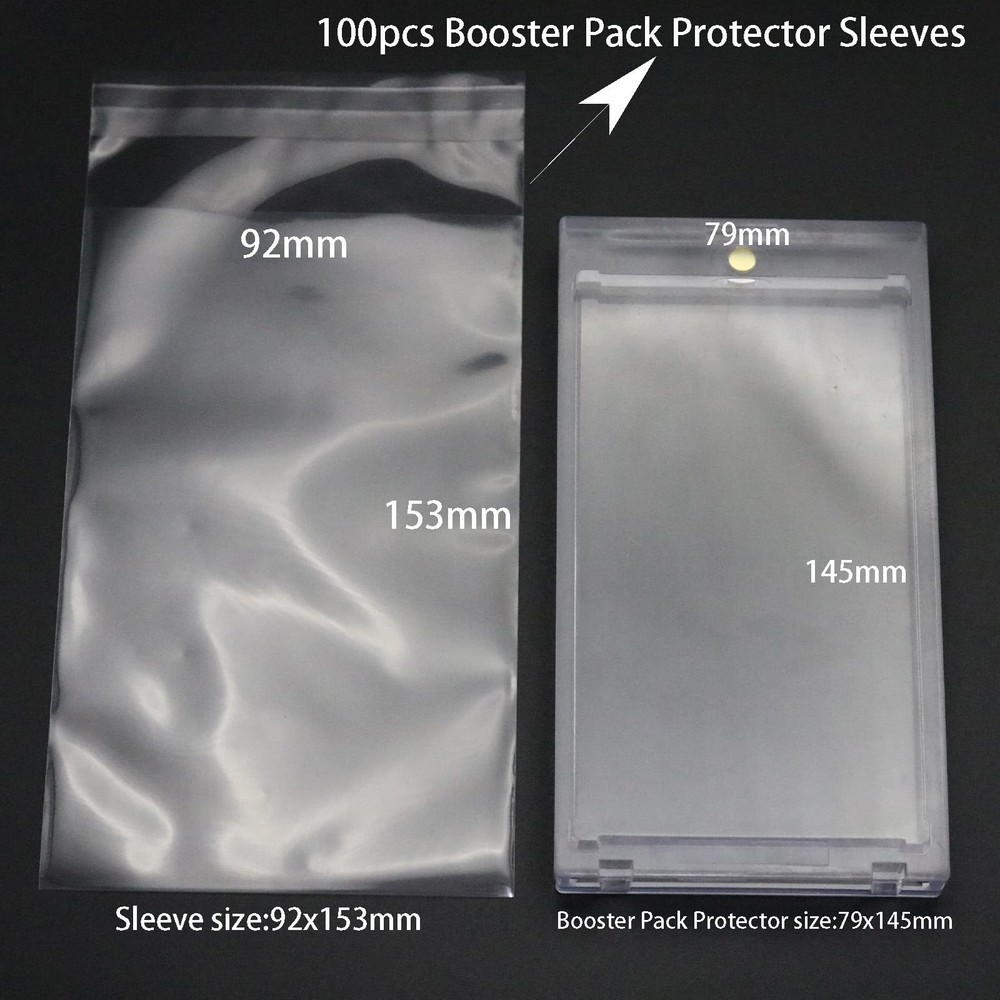 Booster Pack Protector Sleeves,Apply Booster Pack case Card Acrylic Protector...