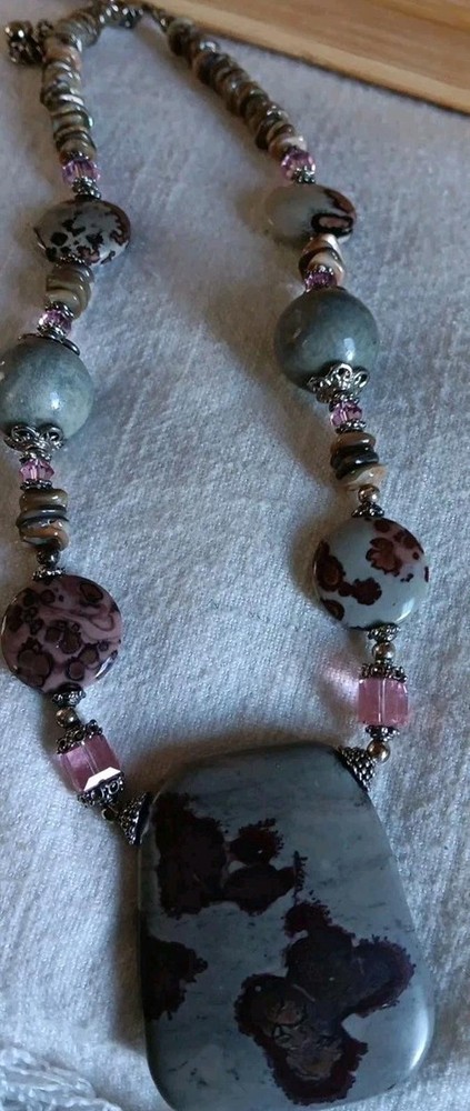 Most Unique Leopard Jasper Necklace
