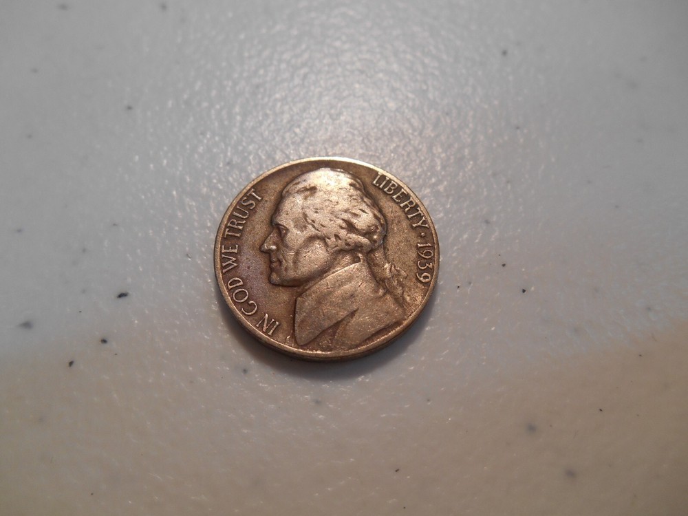 1939D Jefferson Nickel VF