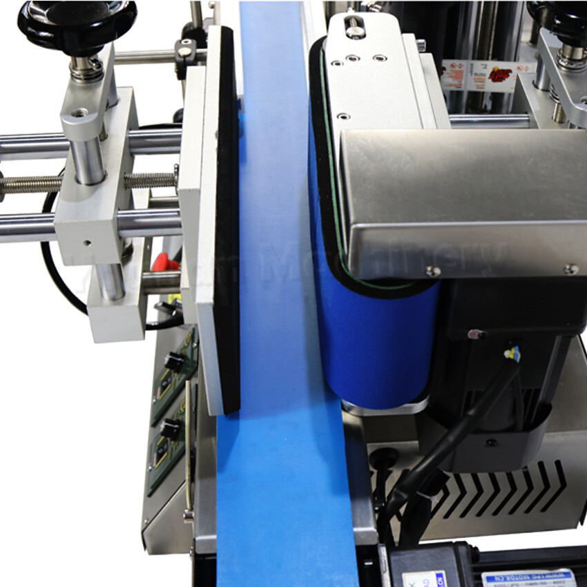 MT-100 Automatic Round Bottle Labeling Machine, Glass Bottle Label Applicator
