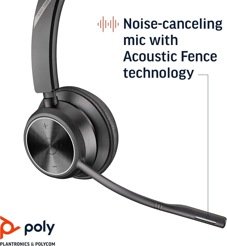 Plantronics Poly Savi 7310-M Secure Wireless DECT Headset Office/7S439AA#ABA