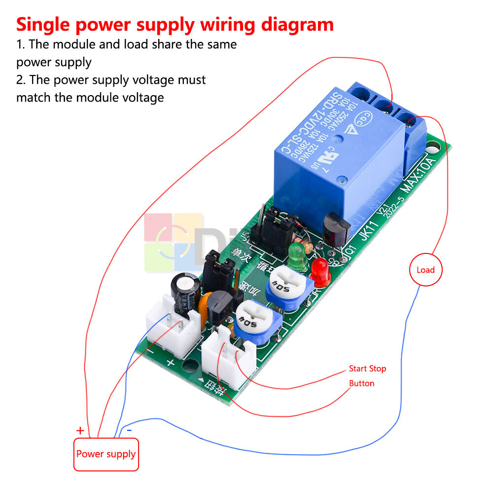 DC 5V 12V 24V Infinite Loop ON OFF Delay Relay Module Cycle Delay Timer Relay