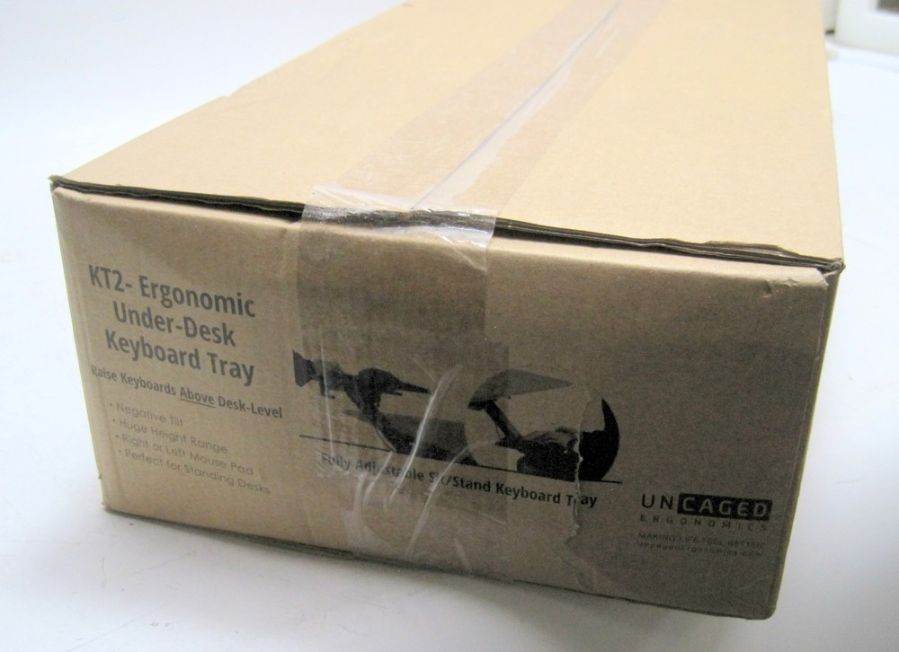 KT2 Sit Stand Keyboard Tray Adjustable Ergonomic Adjustable Stand Riser NEW!