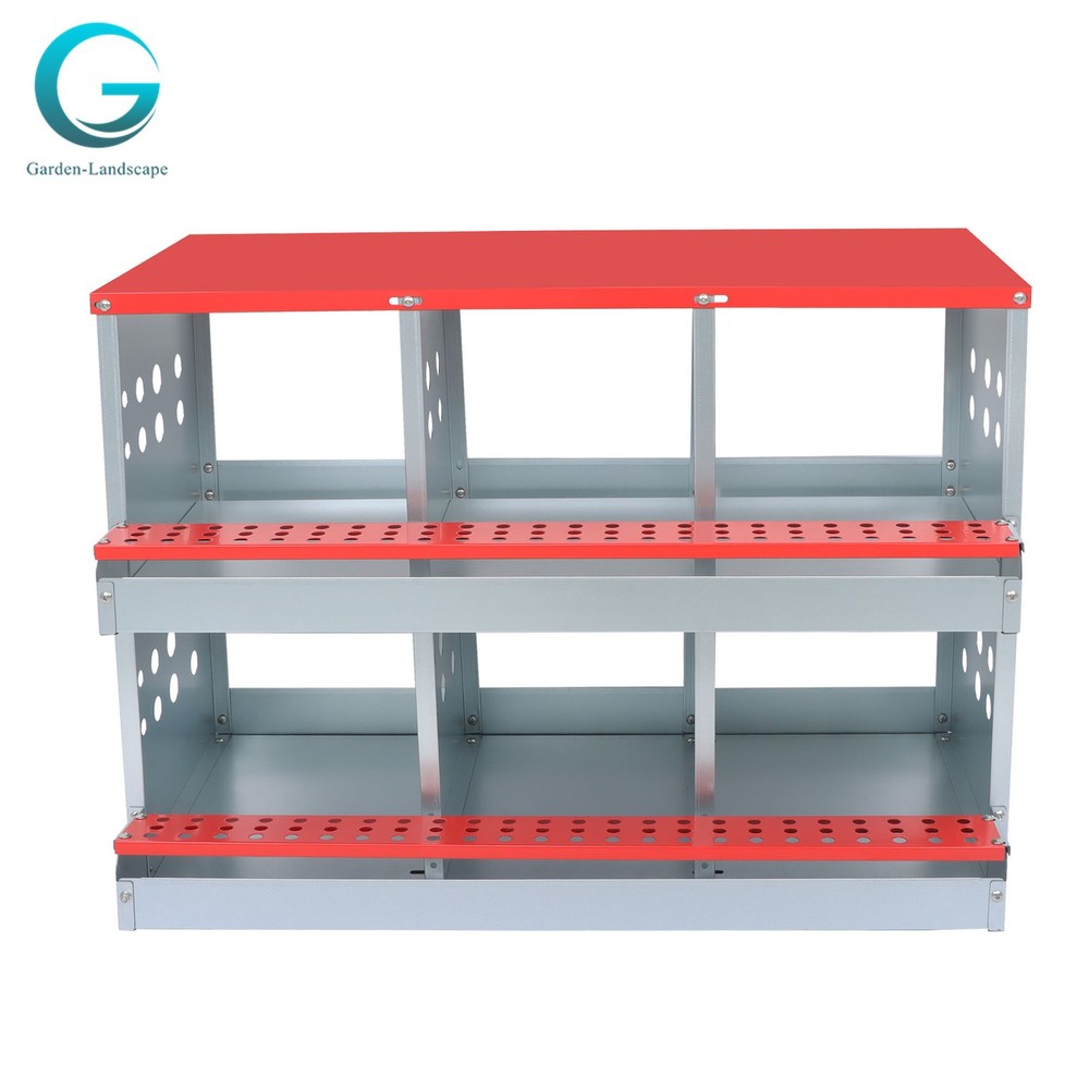 6 Holes Chicken Nesting Box Automatic Egg Collection Rollout Egg Collection