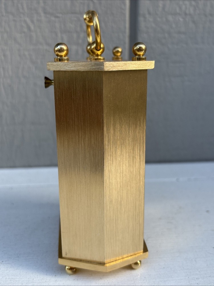 Brass Carriage Clock Honda Employee Desk Clock.