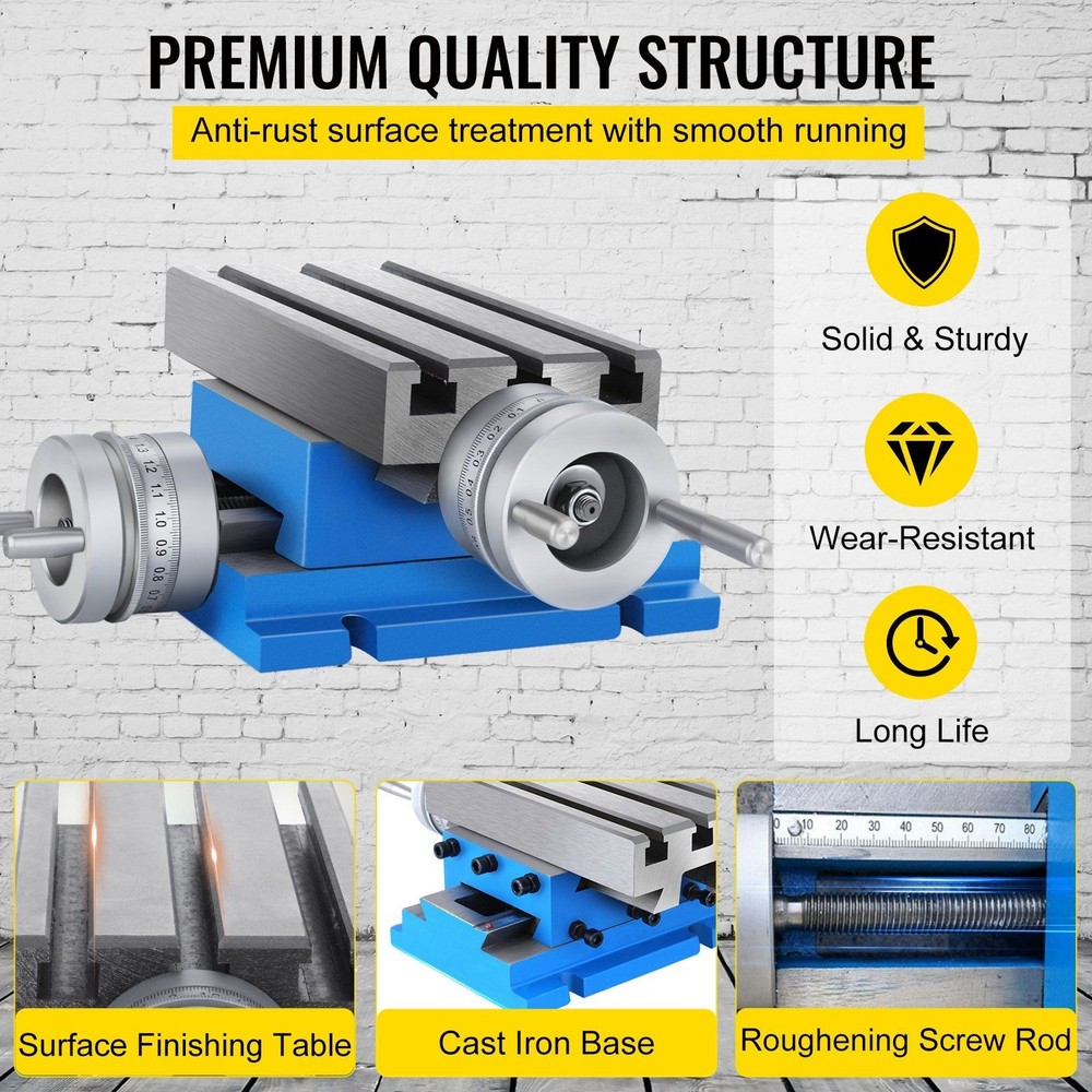 7.3x4in Precision Milling Cross Worktable - Compound Slide Machine