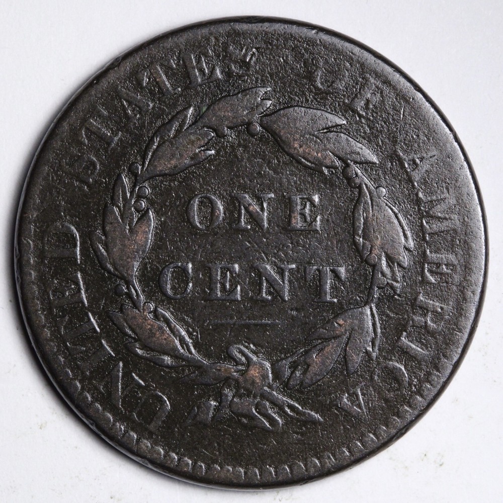 1820 Coronet Head Large Cent CHOICE FINE+/VF E317 TCH