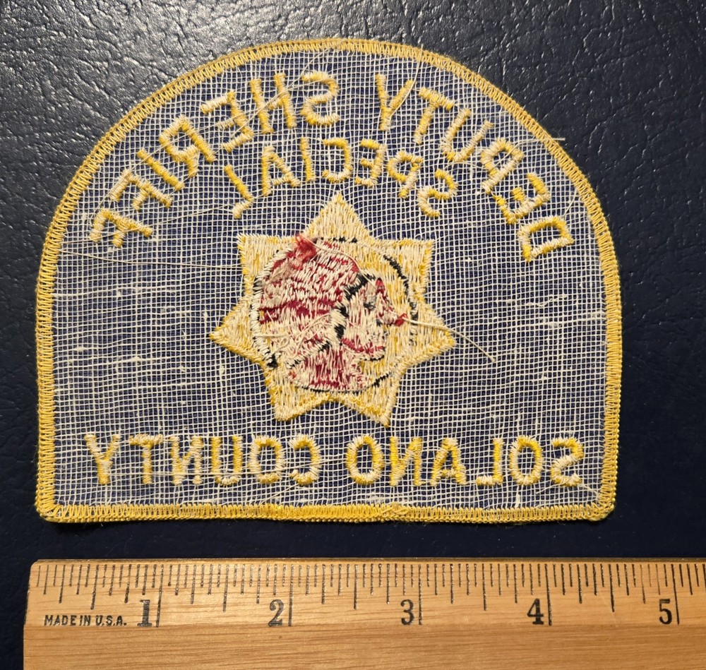 Solano County California Special Deputy Sheriff Patch