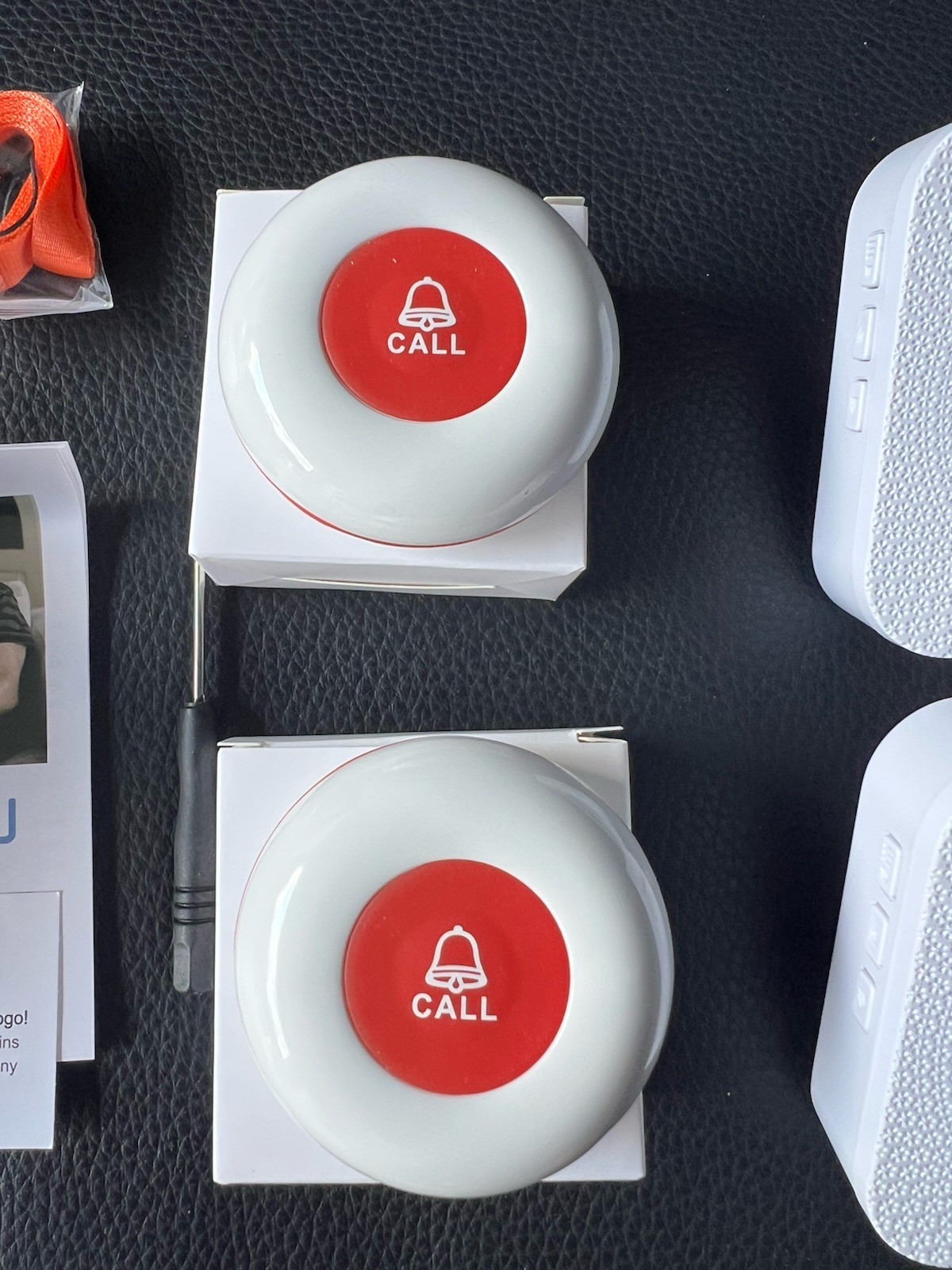 Call To U-2 Wireless Caregiver Pager System-with 2 SOS Buttons and 2 Receivers