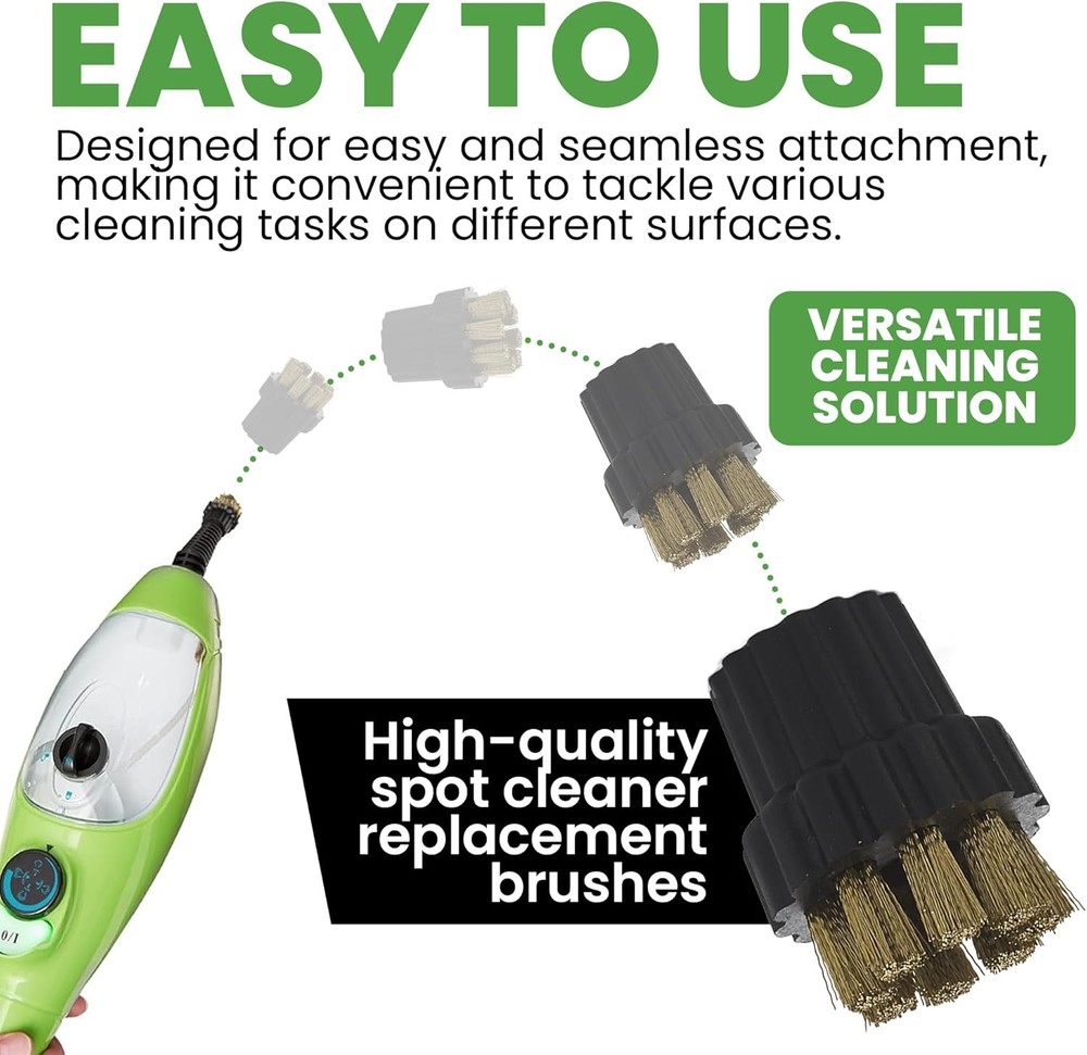 6 Pack Replacement Micro Scrubbing Brushes Compatible with Select Steam Mop