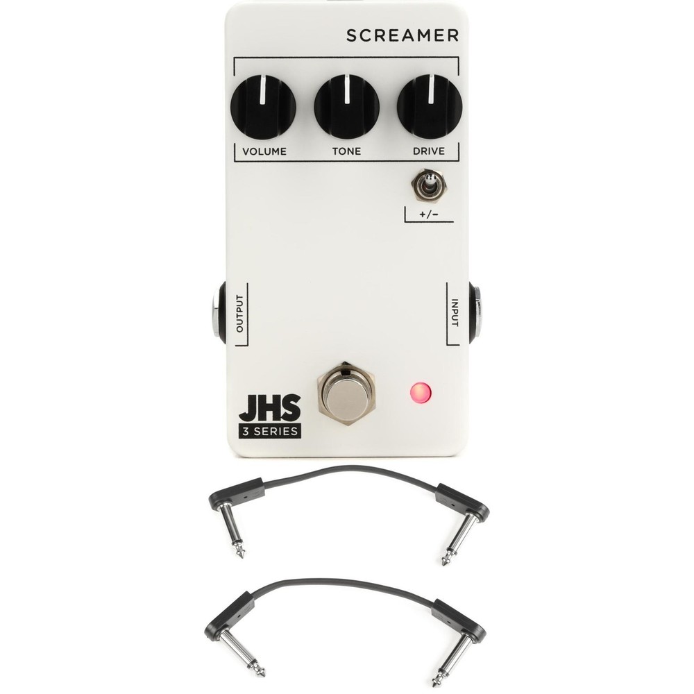 JHS 3 Series Screamer Pedal with EBS Patch Cables