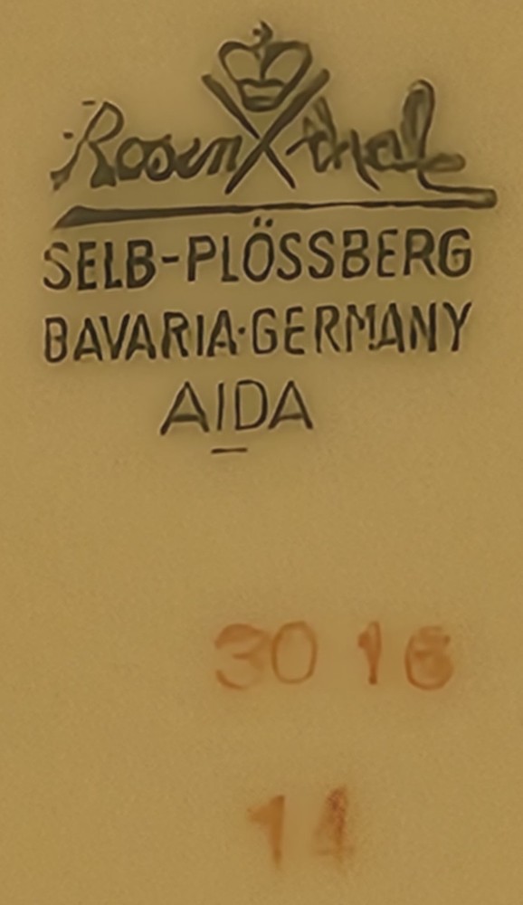 4 Rosenthal Aida PINE NEEDLE, Bread & Butter Plates, Germany EUC