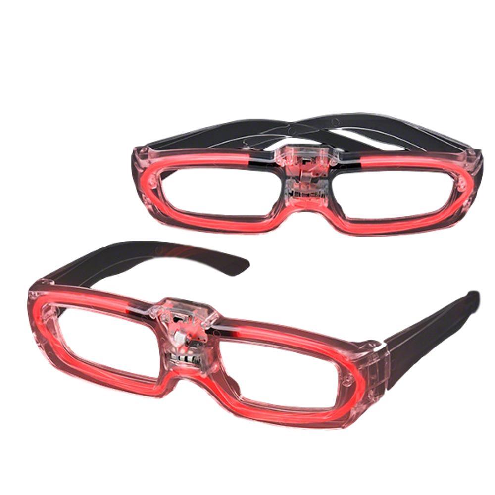 Sound Activated Glasses Red