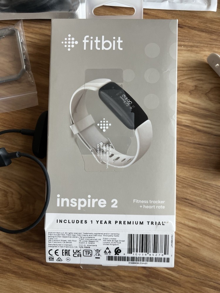 Various Fitbit accessories & Fitbit inspire 2 complete untested , bands chargers