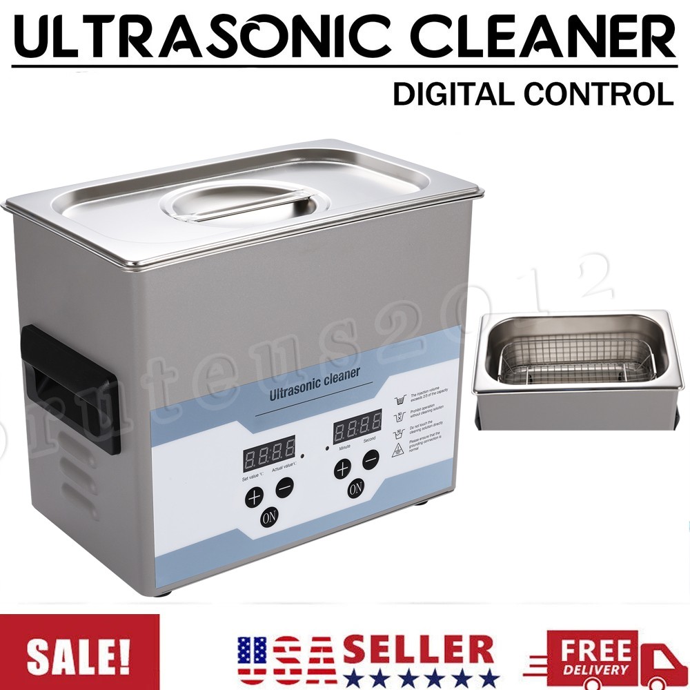 3.2L Ultrasonic Cleaner with Timer Heating Machine Digital Sonic Cleaner US