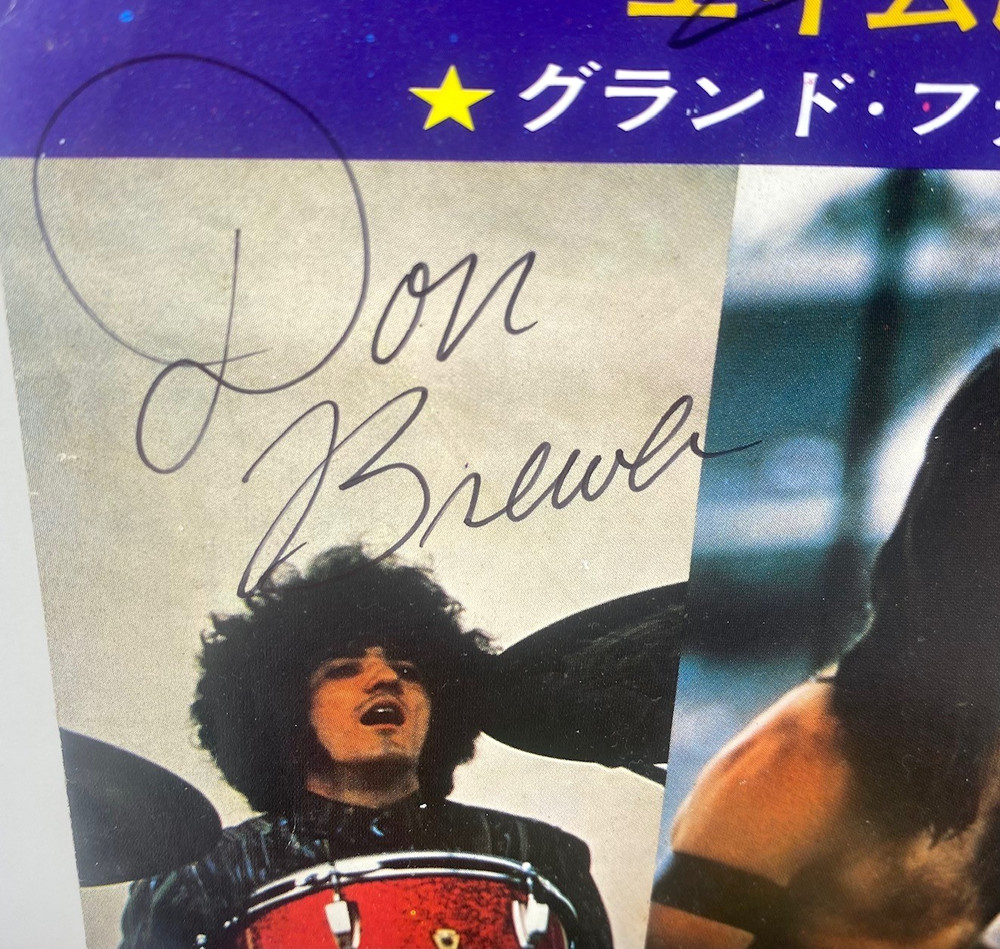 1970 Grand Funk Railroad Closer To Home 45 Record Signed By 3 Mark Farner + Band