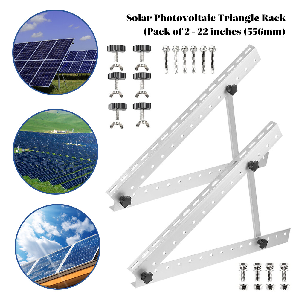 4X Solar Panel Mounting Brackets Adjustable Angle Solar Panel Tilt Mount Bracket