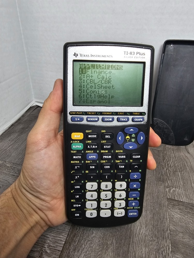 Texas Instruments TI-83 Plus Silver Edition Graphing Calculator TESTED Working