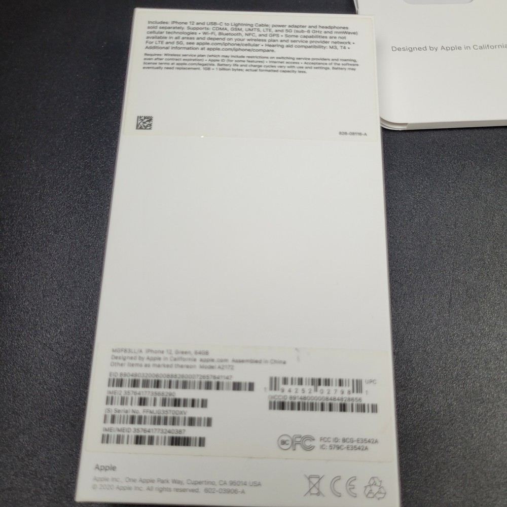 iPhone 12 Empty Box Only ! NO PHONE .