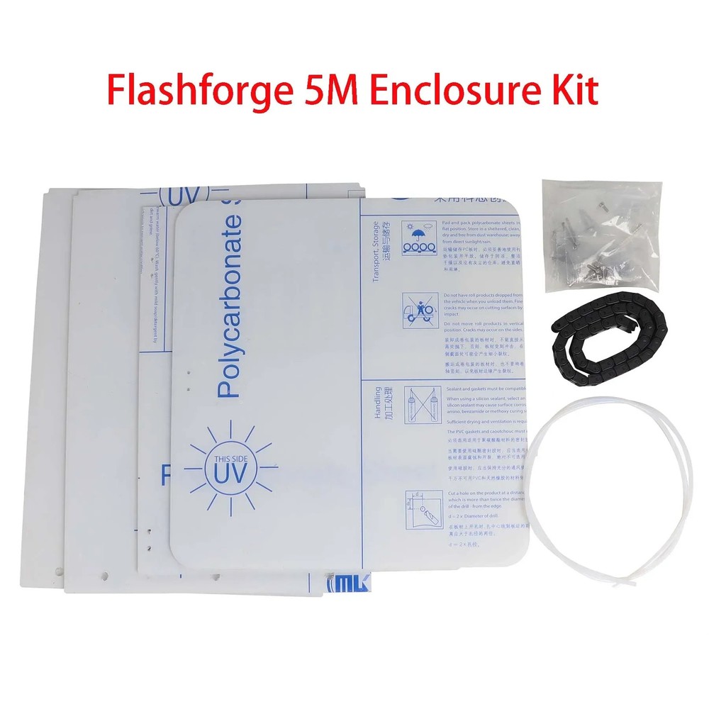 5M AD5M 3D Printer DIY Enclosure Panel Kit Clear Polycarbonate PC Sheet 3mm USA