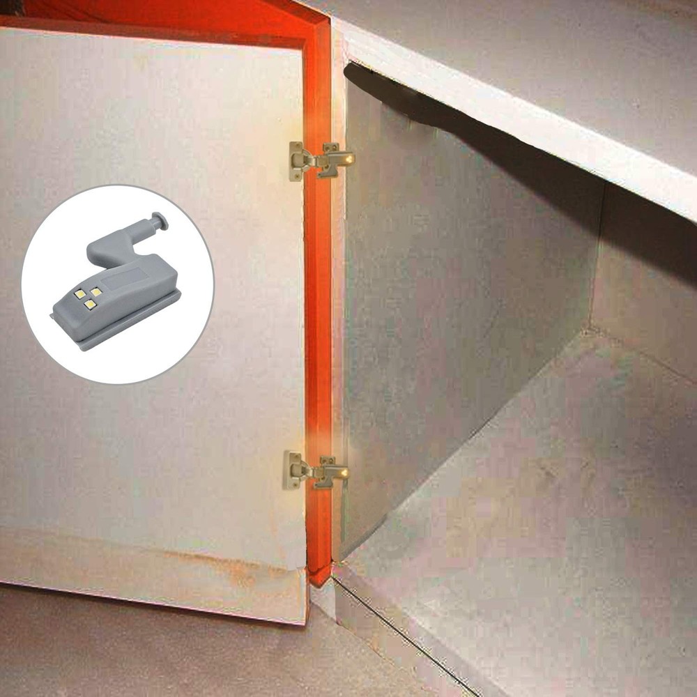 6 Pack Hinge Light -Touch Induction Cabinet Light for Kitchen Cabinet Cupboar...