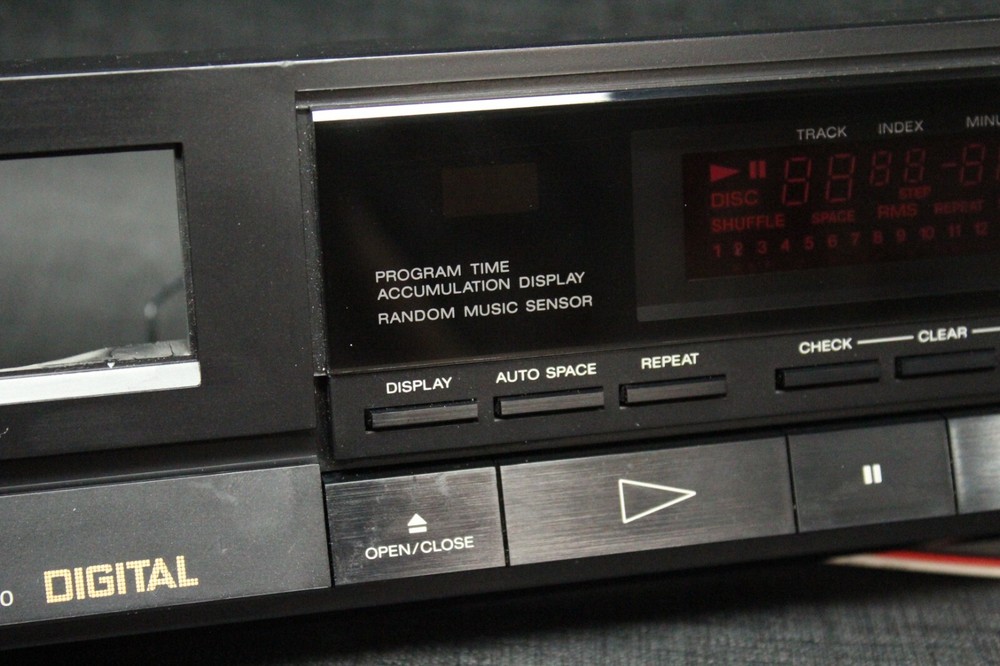 Authentic Sony CDP-350 CD player Front Panel Face plate screen w/ electronics