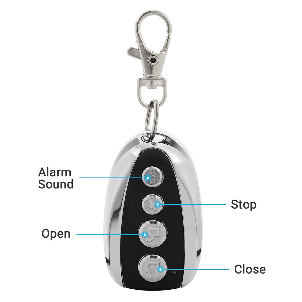2pcs Remote Control Backup Key Sliding Gate Opener Automatic Operator 433.92 MHz